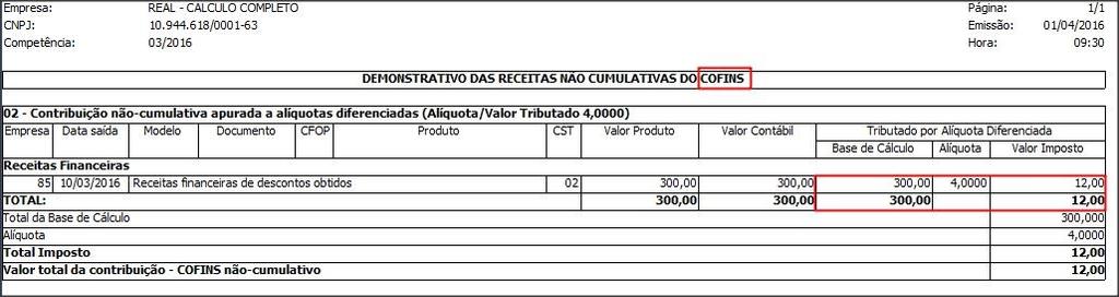 1 Acesse o menu RELATÓRIOS, opção IMPOSTOS, clique em DEMONSTRATIVO EFD PIS e COFINS; 7.