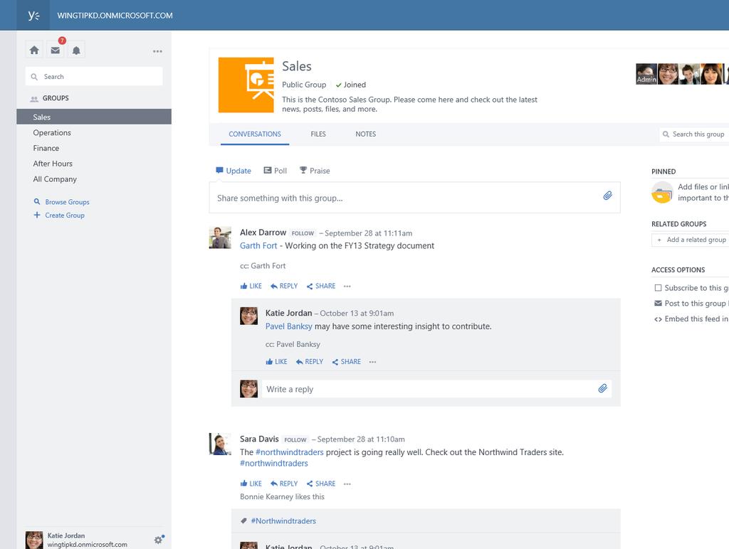 Yammer para vendas No extremamente dinâmico ambiente empresarial atual, encontrar as informações certas no momento certo é fundamental para aumentar as vendas.