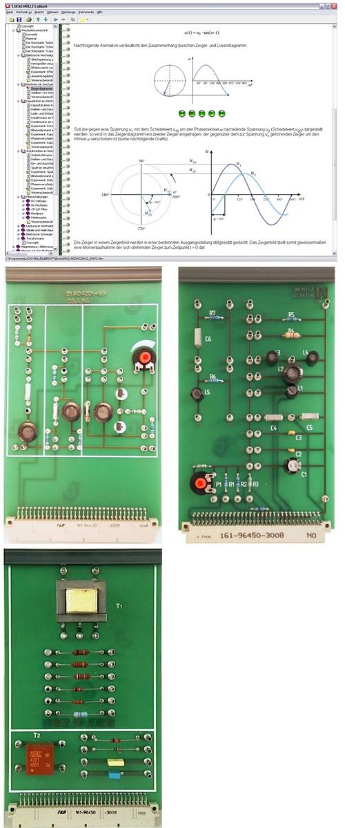2 Curso - Engenharia eletrotécnica 2: Tecnologia de corrente alternada SO4204-4F 1 1 placa de experiências com componentes passivos R, L, C, usando conectores fêmea de 2 mm 1 placa de experiências