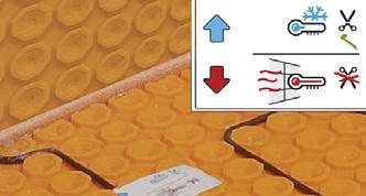 Para obter uma melhor aderência inicial ao colar na área da parede, recomendamos colocar uma camada de contato atrás da DITRA-HEAT. 4.