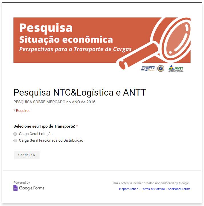 2. PESQUISA CONJUNTA COM NTC Questionário enviado por e-mail às ETCs Data da pesquisa: