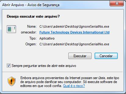 Isso não signfica erro no produto, mas pode ser um inconveninte pelo fato de ter que aguardar a instalação do driver a cada CLG conectado na porta USB e também pelo número excessivo de portas que