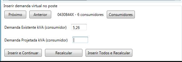 SGT-PROJ+ permite que eles sejam desabilitados e não participem do cálculo elétrico.