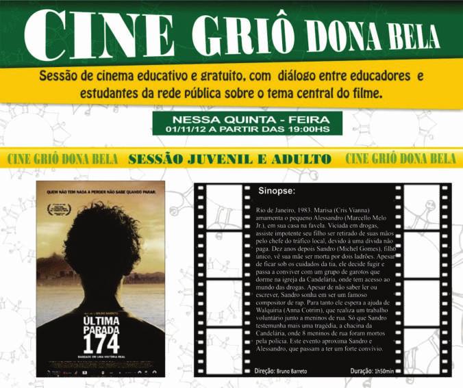 O Cine Griô Dona Bela traz o cinema pra perto da comunidade, com exibições de filmes infanto-juvenis todas as