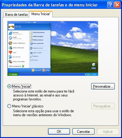 i Embora a questão seja dada como correta, e realmente existe tal função, a opção Configurações não é padrão no Menu Iniciar do Windows XP, no XP o item Configurações faz parte do Menu Iniciar