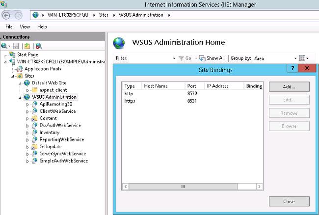 Microsoft WSUS Nota: Uma configuração detalhada do WSUS é fora do âmbito deste documento.