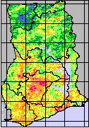 O volume pluviométrico do Oeste da África deve ser baixo nos próximos dias, em decorrência do