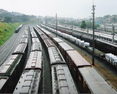 Participação dos Produtos Transportados pelas Ferrovias A evolução da produção ferroviária refletiu no aumento da