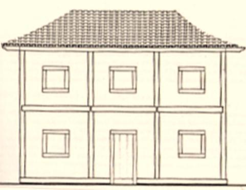Ferrez (1981) aponta a varanda posterior guarnecida pela meia parede, característica das casas da baixada fluminense em finais do século XVIII 325.