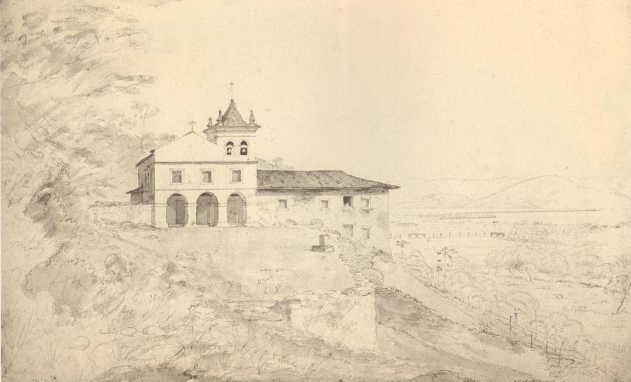170 Figura 110 William Burchell, Mosteiro de São Bento, em Santos. Aquarela. Fonte: FERREZ, 1981.