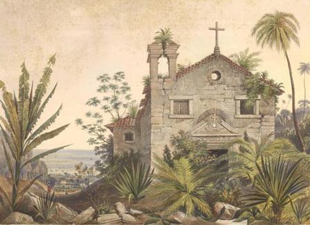 76 Figura 33 William Gore Ouseley. Ruínas da Capela de São Gonçalo, Bahia. Bahia, 1852. Figura 34 Thomas Ender, Nos arredores do mangal de S. Diogo. Nanquim e aquarela sobre papel.
