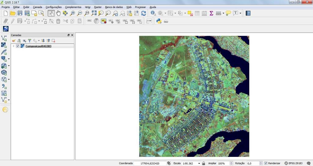 4.3. Importar dados Vetoriais Na Aba Vetorial, selecione os arquivos shapefiles.