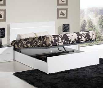 for a mattress 200x150cm BLANC - CHAMBRE DOUBLE 1 - Lit relevable pour matelas