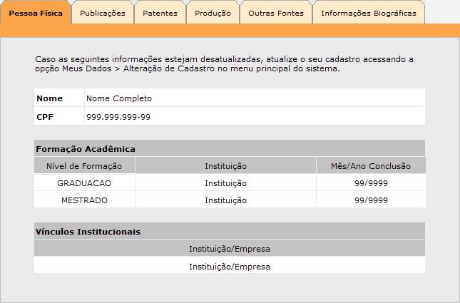 Pessoa Física: mostrada abaixo, não é necessário preencher nenhum dado nesta aba,