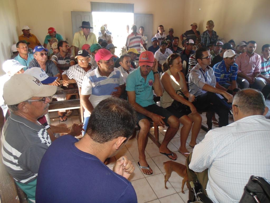 Reuniões promovidas pelo CBH PPA em Parceria com a ANA munidade de Pilões São João do Rio do Peixe/PB