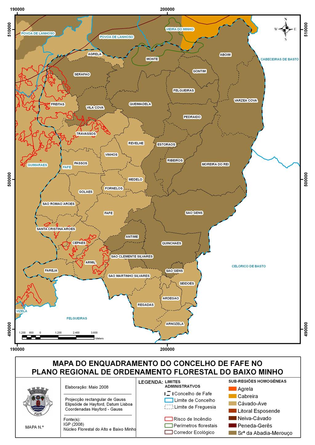 Plano Municipal de Defesa da Floresta Contra Incêndios de Fafe Figura n.º 4.