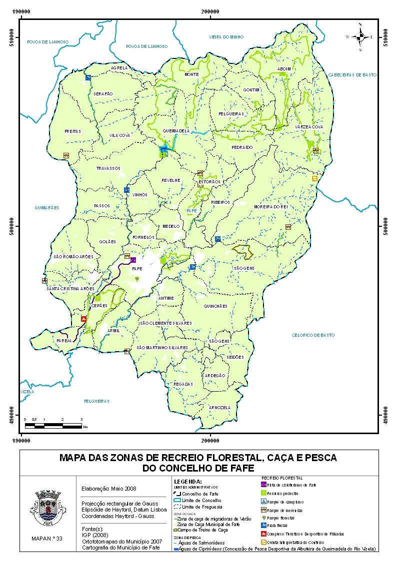 Plano Municipal de Defesa da Floresta Contra Incêndios do Município de Fafe Figura n.º 4.12 Mapa n.