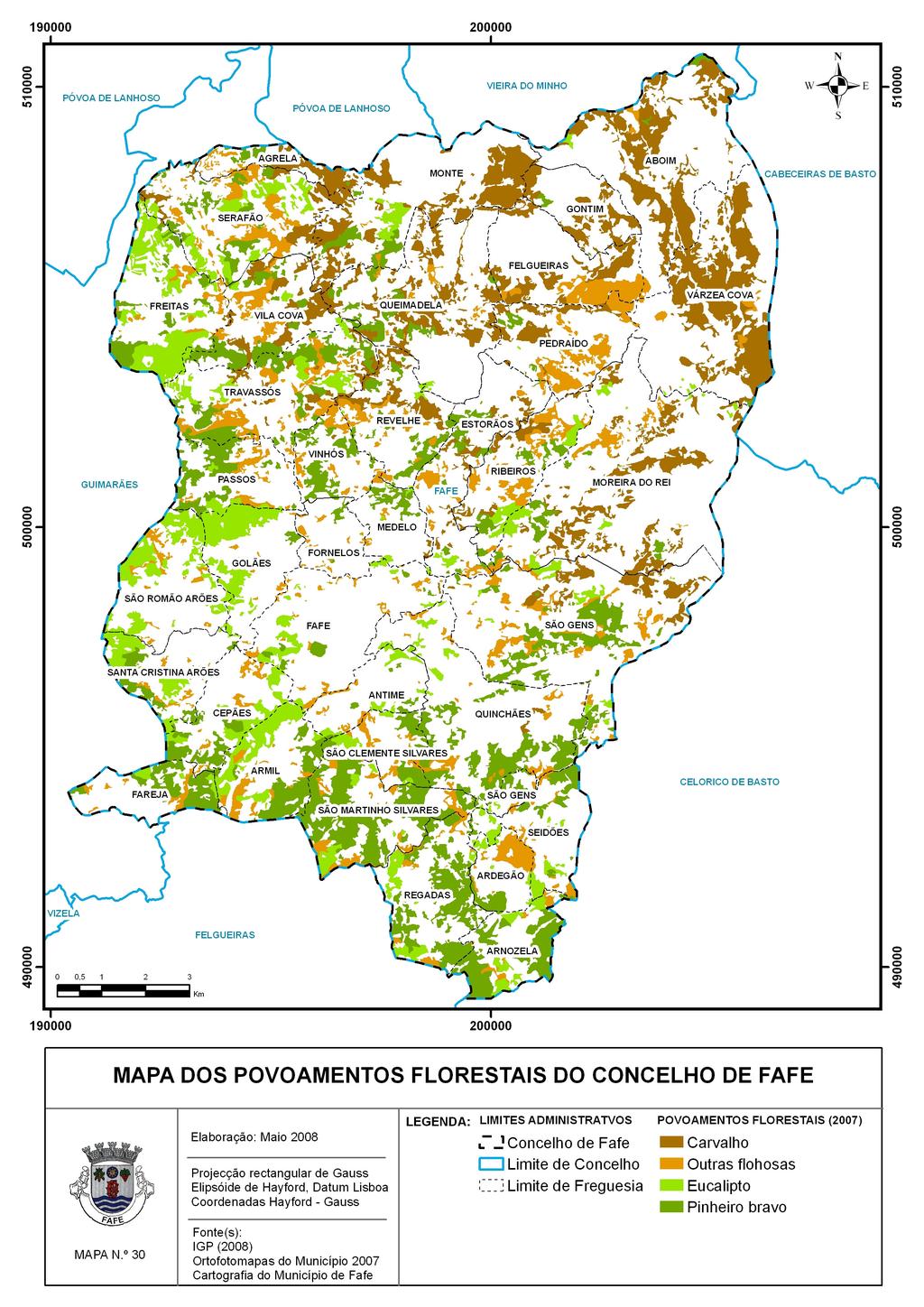 Plano Municipal de Defesa da Floresta Contra Incêndios de Fafe Figura n.º 4.6 Mapa n.