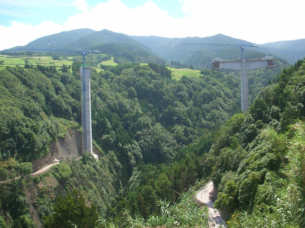 Viaduto sobre a Ribeira Despe-te que Suas Fase 11 Aplicação do pré-esforço de continuidade nos tramos