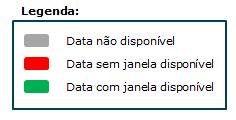 Selecionar um período para o contêiner selecionado; 5. Clicar no botão Reservar janela. 3.