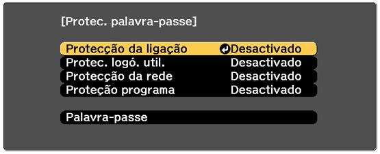 4. Mantenha o botão Num pressionado no controle remoto e use o teclado numérico para digitar uma senha de quatro dígitos. A senha é mostrada como **** enquanto digitada.