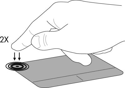 Utilização dos dispositivos apontadores NOTA: Além do TouchPad, também é possível conectar um mouse USB externo a uma das portas USB do computador.