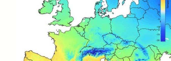 PROSPERIDADE RENOVÁVEL TEMPERATURAS NA EUROPA As