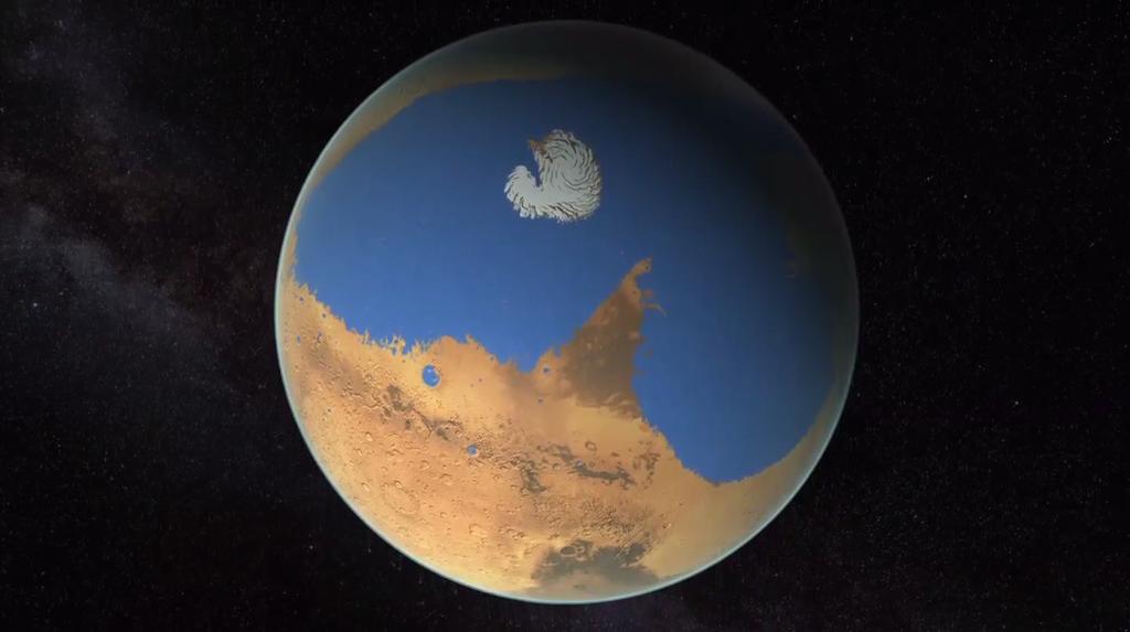 Água em Marte: como foi e como é?