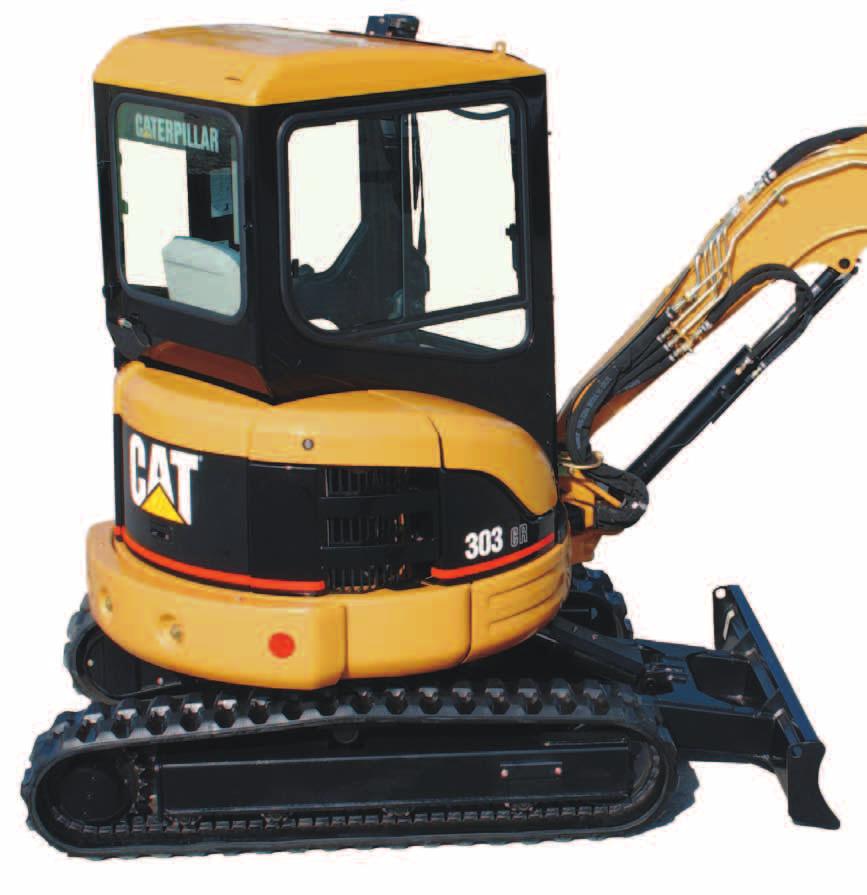 Mini Escavadora Hidráulica 303 CR Concebida e construída pela Caterpillar para um excepcional desempenho, versatilidade e produtividade.