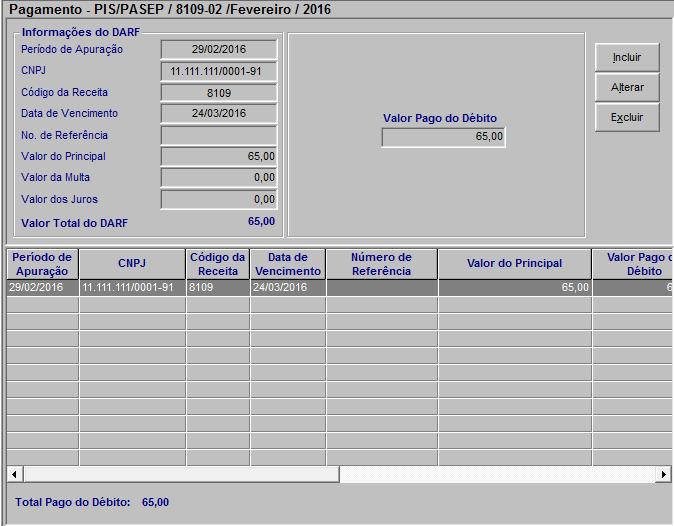 Pagamento com DARF PIS/Pasep