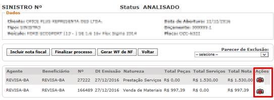 Importante! Você deve cadastrar todas as notas fiscais referentes ao orçamento, porém, cadastrando uma nota por vez.