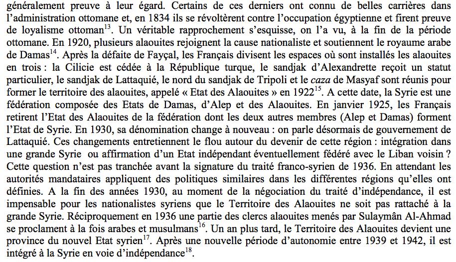 A administração colonial francesa face ao problema das minorias (9): os alauítas [FONTE: Chantal Verdeil,
