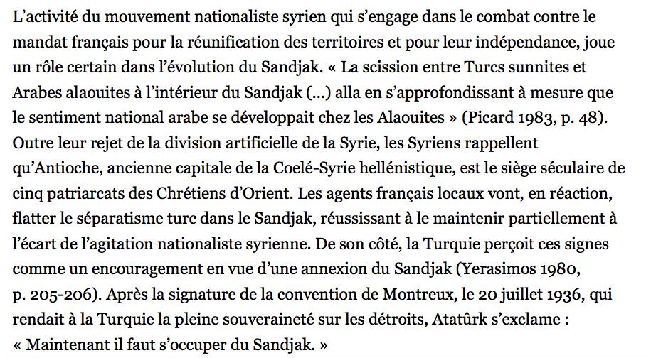 Um território cedido pela França à Turquia: o Sandjak de Alexandreta (Hatay) (6) [FONTE: L