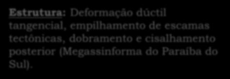 empilhamento de escamas tectônicas, dobramento e