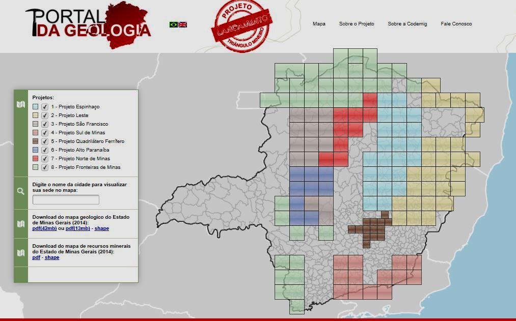 Mapas geológicos com