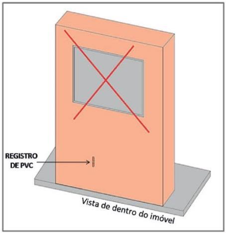 6- Após a instalação de todos os tubos, cubra com reboco.