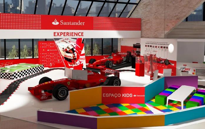 Às vésperas da F1, Santander e Ferrari criam evento em shopping POR WAGNER GIANNELLA O Santander, patrocinador global da escuderia Ferrari de Fórmula 1, apresentará, a partir do próximo dia 20 de