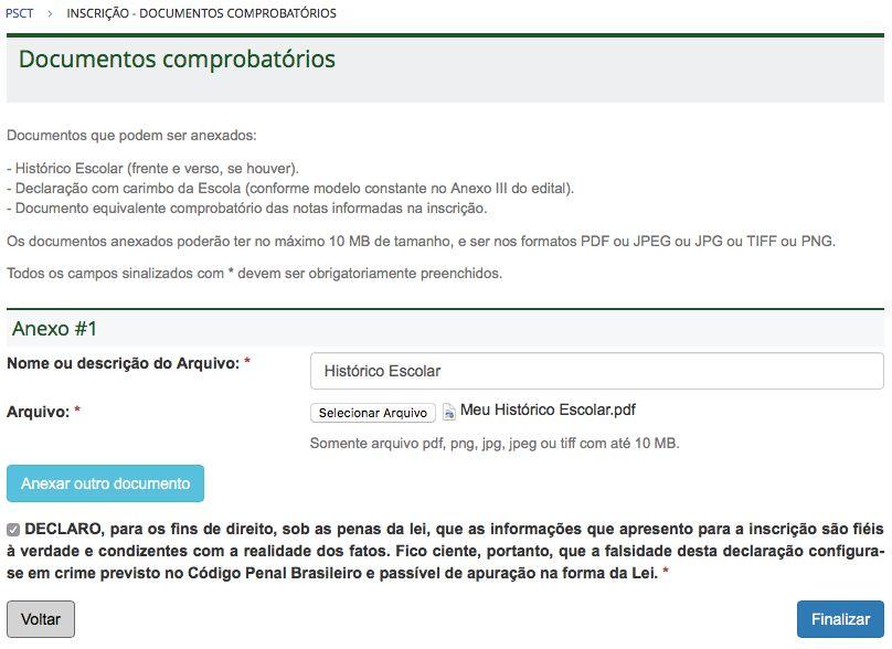 Como efetuar uma inscrição no PSCT? 1. Clicar no botão de Inscrição na página do Processo Seletivo. 2. Preencher o formulário socioeconômico. 3.