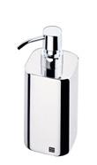 Soap dispenser made in polished stainless steel Dispensador de jabon en acero inoxidable pulido Dispensador de