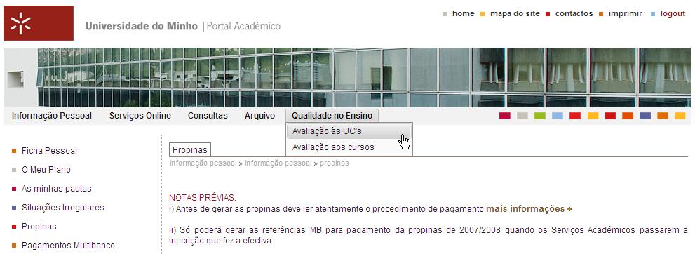 Página 2 Introdução Este documento pretende fazer uma breve explicação sobre o acesso ao módulo de inquéritos do SIGAQ-UM, para o perfil de aluno.