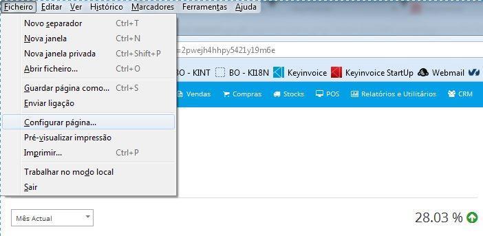 - Parametrização do Navegador (Browser) para o Módulo POS O Módulo POS do KeyInvoice está desenhado de forma a ser compatível com qualquer resolução de ecrã.