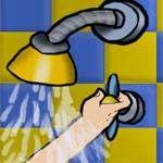Chuveiros Utilização preferencial do duche em alternativa ao banho de imersão; Minimizar a duração do duche e fechar a água durante o período de ensaboamento;