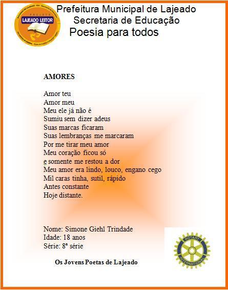 Poesia para Todos Aproximar as pessoas da leitura de diversos poemas