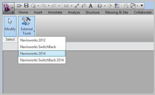 54 Logo após deve-se exportar o modelo em um formato de leitura compatível com o software Navisworks. O arquivo em Revit foi exportado no formato de arquivo NWC.