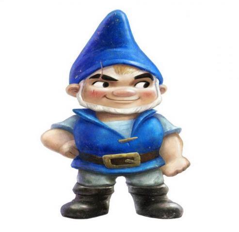 Página 4 Gnomeu é um bonito gnomo do jardim azul.