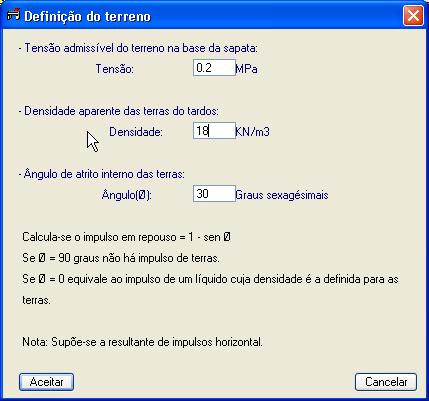 13 Fig. 3.5 3.2.5. Opções de cálculo Com esta utilidade pode aceder às opções de armadura (Tabelas e Quantidades Mínimas) e aos Critérios de Cálculo. 3.2.6.