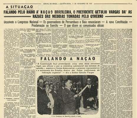 O ESTADO NOVO A Constituição de 1934 teve vida curta: durou cerca de três anos apenas, com o menor tempo de vigência no Brasil até hoje.