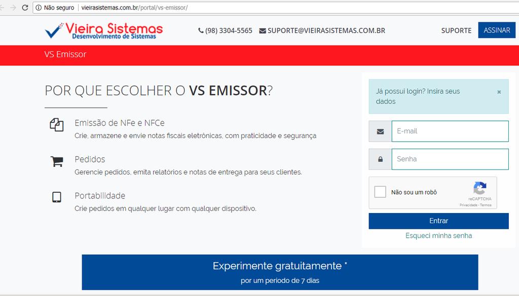 Link para acesso 2 Após cadastrar os dados da empresa, acesse aqui Clique