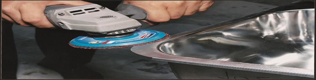 FLAP FLAP DISCS São discos com curvatura na face de corte para cobertura total da superfície.