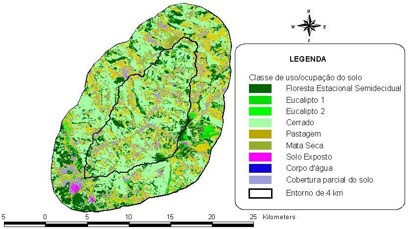 Figura 02 Mapa de uso/cobertura do solo do ano de 2003 da